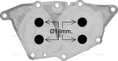 Ava Quality Cooling BW3594 - Масляний радіатор, рухове масло autocars.com.ua