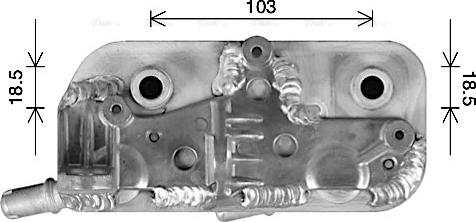 Ava Quality Cooling BW3602 - Масляний радіатор, автоматична коробка передач autocars.com.ua