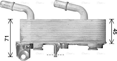 Ava Quality Cooling BW3602 - Масляний радіатор, автоматична коробка передач autocars.com.ua