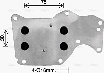 Ava Quality Cooling BW3621 - Масляний радіатор, рухове масло autocars.com.ua