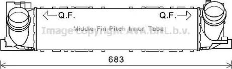 Ava Quality Cooling BW4466 - Интеркулер autocars.com.ua