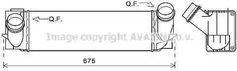 Ava Quality Cooling BW4494 - Интеркулер, теплообменник турбины avtokuzovplus.com.ua