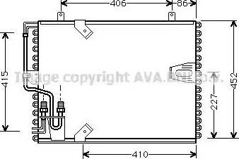 Ava Quality Cooling BW5153 - Конденсатор, кондиціонер autocars.com.ua