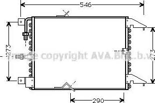 Ava Quality Cooling BW 5174 - Конденсатор, кондиціонер autocars.com.ua