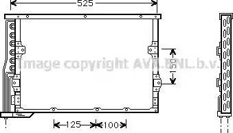 Ava Quality Cooling BW 5252 - Конденсатор, кондиціонер autocars.com.ua