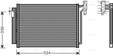 Ava Quality Cooling BW5281D - Конденсатор, кондиціонер autocars.com.ua