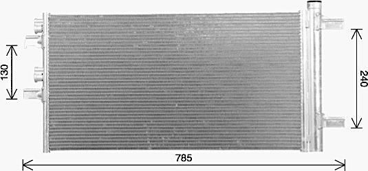 AVA BW5606D - Конденсатор, кондиціонер autocars.com.ua