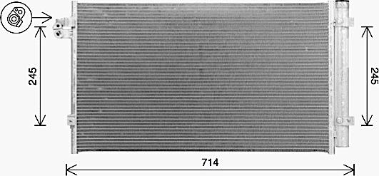 Ava Quality Cooling BW5608D - Конденсатор, кондиціонер autocars.com.ua