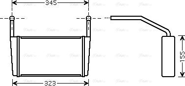 AVA BW 6080 - Теплообмінник, опалення салону autocars.com.ua