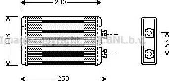 Ava Quality Cooling BW 6210 - Теплообменник, отопление салона avtokuzovplus.com.ua