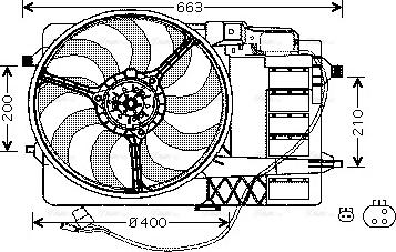 Ava Quality Cooling BW 7506 - Вентилятор, охолодження двигуна autocars.com.ua