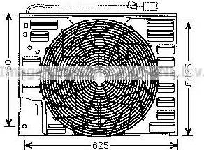 Ava Quality Cooling BW 7508 - Вентилятор, охолодження двигуна autocars.com.ua