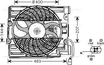 Ava Quality Cooling BW 7510 - Вентилятор, охлаждение двигателя avtokuzovplus.com.ua