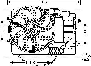Ava Quality Cooling BW 7516 - Вентилятор, охлаждение двигателя avtokuzovplus.com.ua