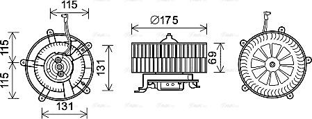 Ava Quality Cooling BW8478 - Вентилятор салону autocars.com.ua