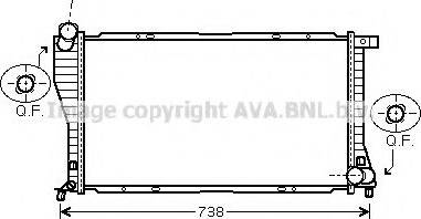 Ava Quality Cooling BWA2234 - Радіатор, охолодження двигуна autocars.com.ua