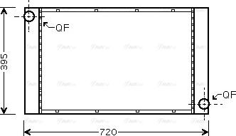 Ava Quality Cooling BWA2287 - Радіатор, охолодження двигуна autocars.com.ua