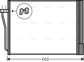 AVA BWA5371D - Конденсатор, кондиціонер autocars.com.ua