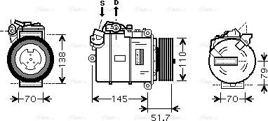 Ava Quality Cooling BWAK329 - Компресор, кондиціонер autocars.com.ua