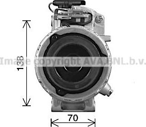 Ava Quality Cooling BWK619 - Компресор, кондиціонер autocars.com.ua