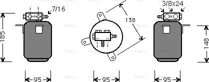 Ava Quality Cooling BW D028 - Осушувач, кондиціонер autocars.com.ua