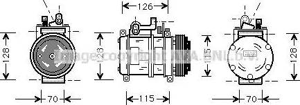 Ava Quality Cooling BW K227 - Компрессор кондиционера autodnr.net