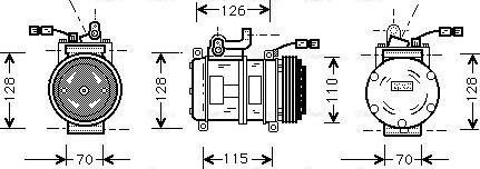 Ava Quality Cooling BW K231 - Компресор, кондиціонер autocars.com.ua