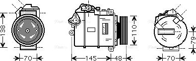 Ava Quality Cooling BW K317 - Компресор, кондиціонер autocars.com.ua