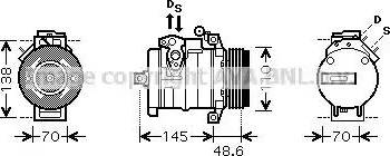 Ava Quality Cooling BW K334 - Компрессор кондиционера avtokuzovplus.com.ua