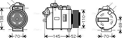 Ava Quality Cooling BW K336 - Компресор, кондиціонер autocars.com.ua