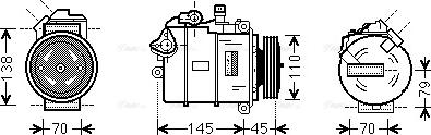 Ava Quality Cooling BWK383 - Компресор, кондиціонер autocars.com.ua