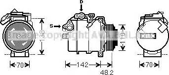 Ava Quality Cooling BWK385 - Компресор, кондиціонер autocars.com.ua