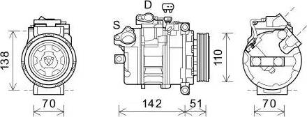 Ava Quality Cooling BWK547 - Компрессор кондиционера avtokuzovplus.com.ua