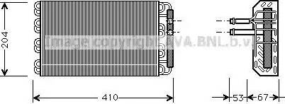 Ava Quality Cooling BW V019 - Испаритель, кондиционер avtokuzovplus.com.ua