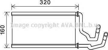 Ava Quality Cooling CC6002 - Теплообмінник, опалення салону autocars.com.ua