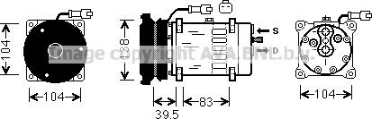 Ava Quality Cooling CLK004 - Компресор, кондиціонер autocars.com.ua