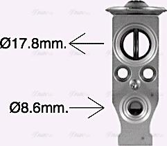 AVA CN1323 - Розширювальний клапан, кондиціонер autocars.com.ua