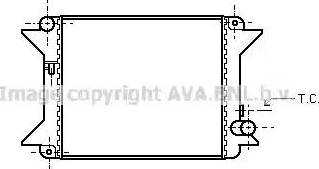 Ava Quality Cooling CN 2001 - Радіатор, охолодження двигуна autocars.com.ua