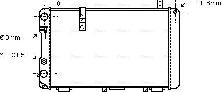 AVA CN 2005 - Радіатор, охолодження двигуна autocars.com.ua