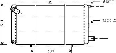 Ava Quality Cooling CN 2007 - Радіатор, охолодження двигуна autocars.com.ua