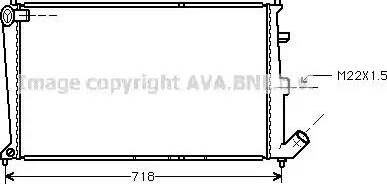 Ava Quality Cooling CN2017 - Радіатор, охолодження двигуна autocars.com.ua