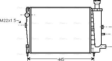 Ava Quality Cooling CN 2027 - Радіатор, охолодження двигуна autocars.com.ua