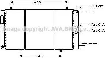 Ava Quality Cooling CN 2035 - Радіатор, охолодження двигуна autocars.com.ua