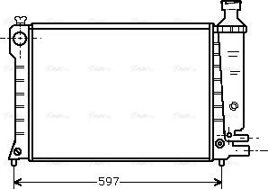 Ava Quality Cooling CN 2036 - Радіатор, охолодження двигуна autocars.com.ua