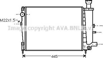 Ava Quality Cooling CN 2040 - Радіатор, охолодження двигуна autocars.com.ua