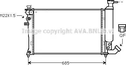 Ava Quality Cooling CN2044 - Радіатор, охолодження двигуна autocars.com.ua