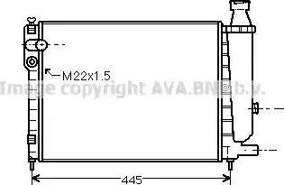 Ava Quality Cooling CN 2046 - Радіатор, охолодження двигуна autocars.com.ua