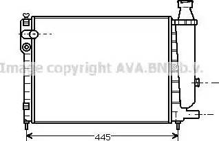 Ava Quality Cooling CN2047 - Радіатор, охолодження двигуна autocars.com.ua