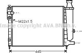 Ava Quality Cooling CN 2048 - Радіатор, охолодження двигуна autocars.com.ua