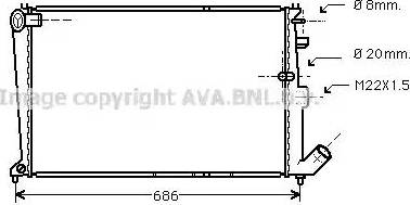 Ava Quality Cooling CN 2065 - Радіатор, охолодження двигуна autocars.com.ua